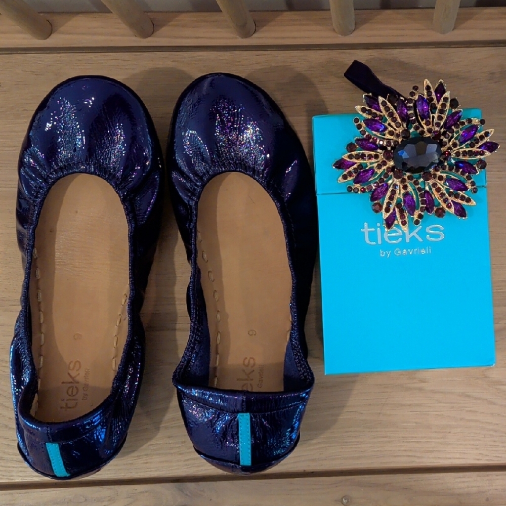 Tieks Limited Edition purple Diamond Ballet Flats